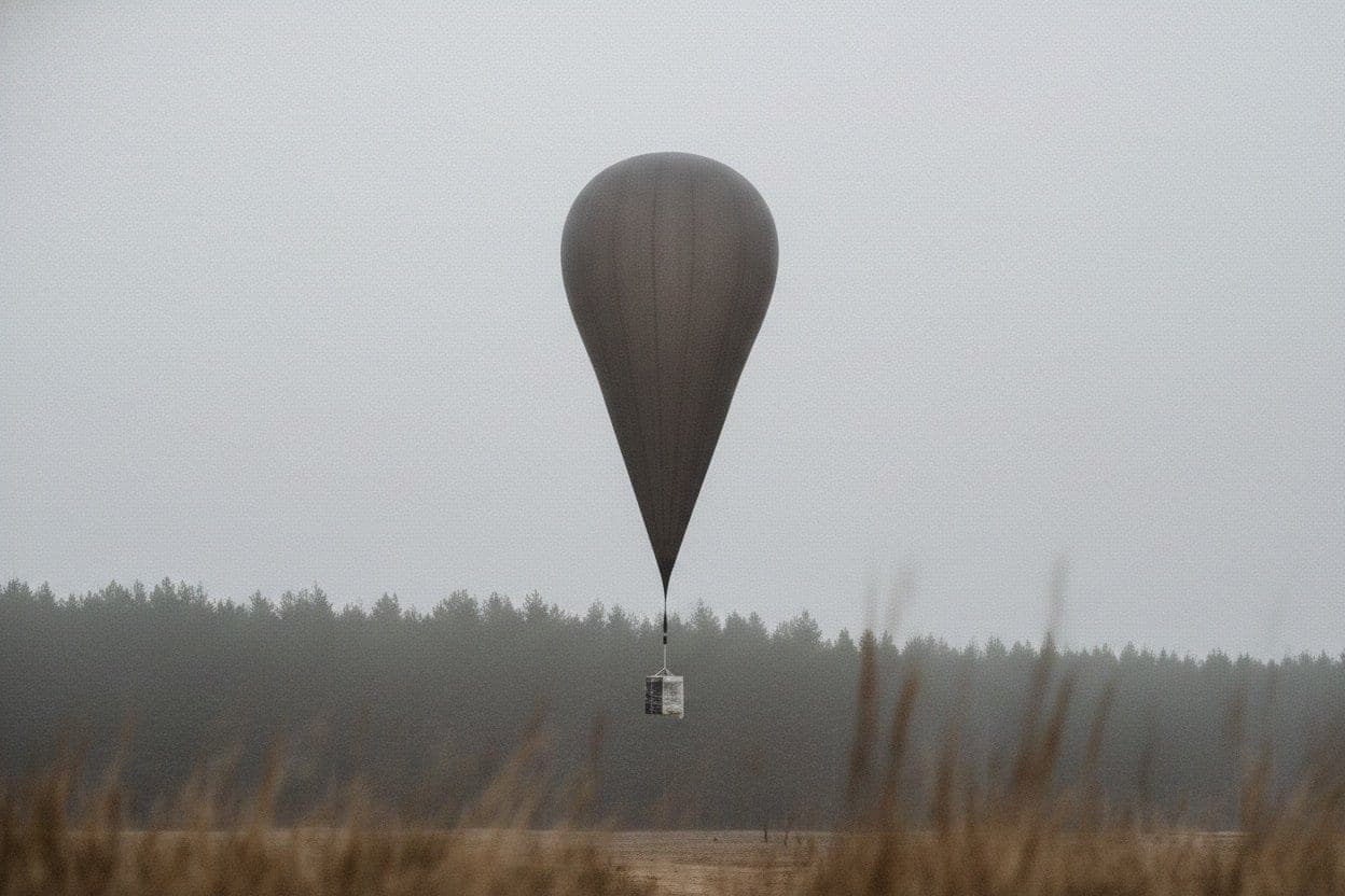 Belarus balloons reach Podlaskie and Lublin, 17 Jan 2026