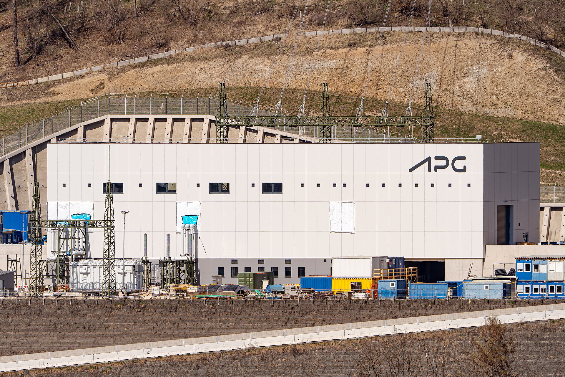 Associative image: a high-voltage electrical substation