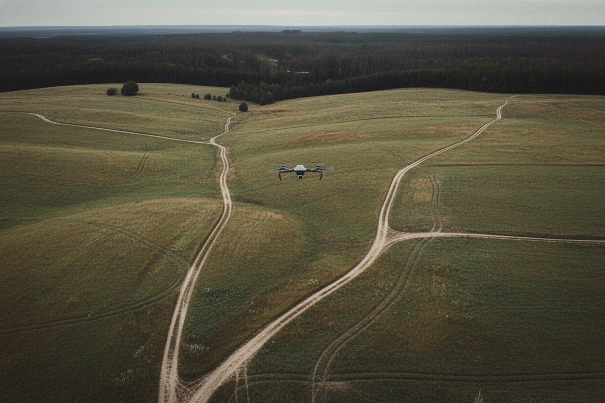 A commercial quadcopter of the type used in Belarus-to-Lithuania tobacco-smuggling operations