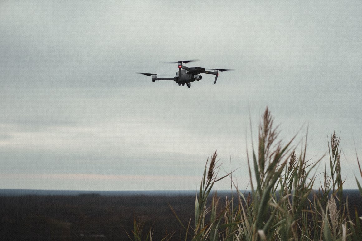 A commercial quadcopter of the type used in Belarus-to-Lithuania tobacco-smuggling operations